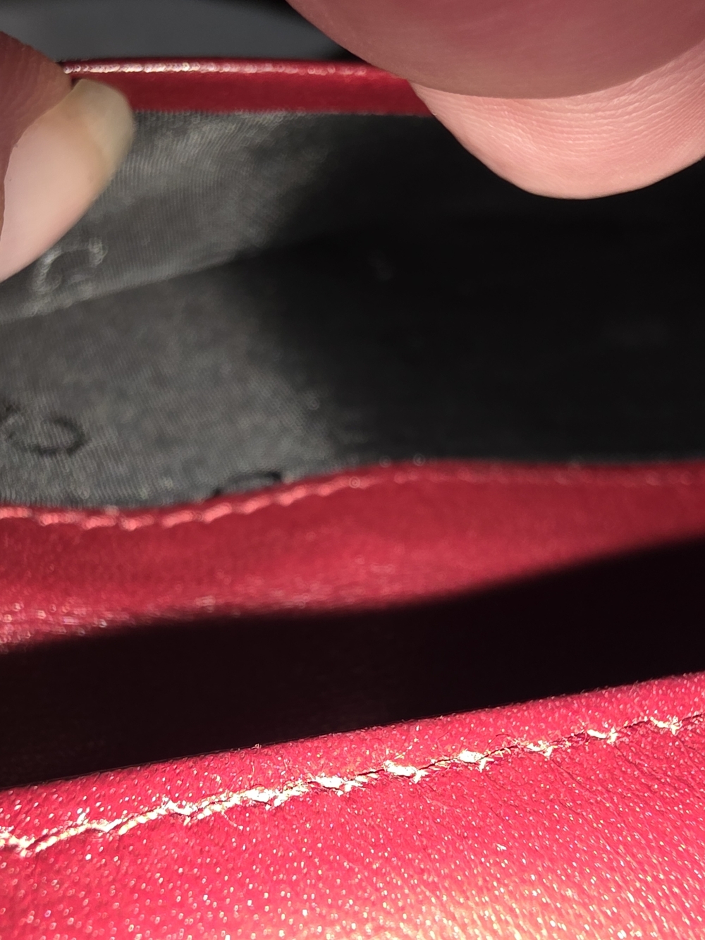 Dior Red Leather Clutch Wallet with Gold Hardware - Picture 10 of 12
